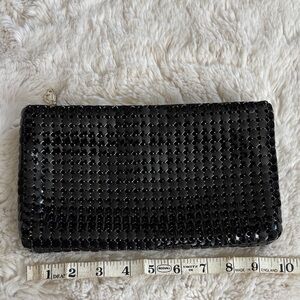 Whiting &Davis Black metal Evening Clutch